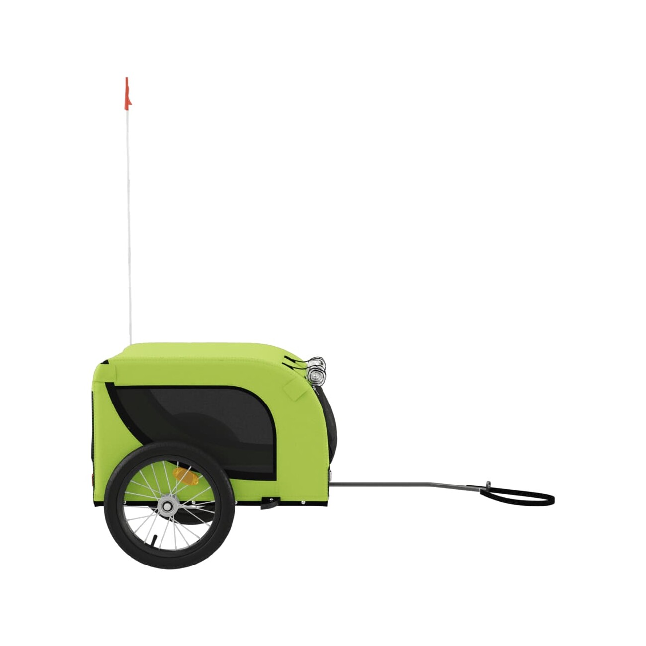 VidaXL Fahrradanhänger Hund 124 x 65 x 66 cm (L x B x H) grün