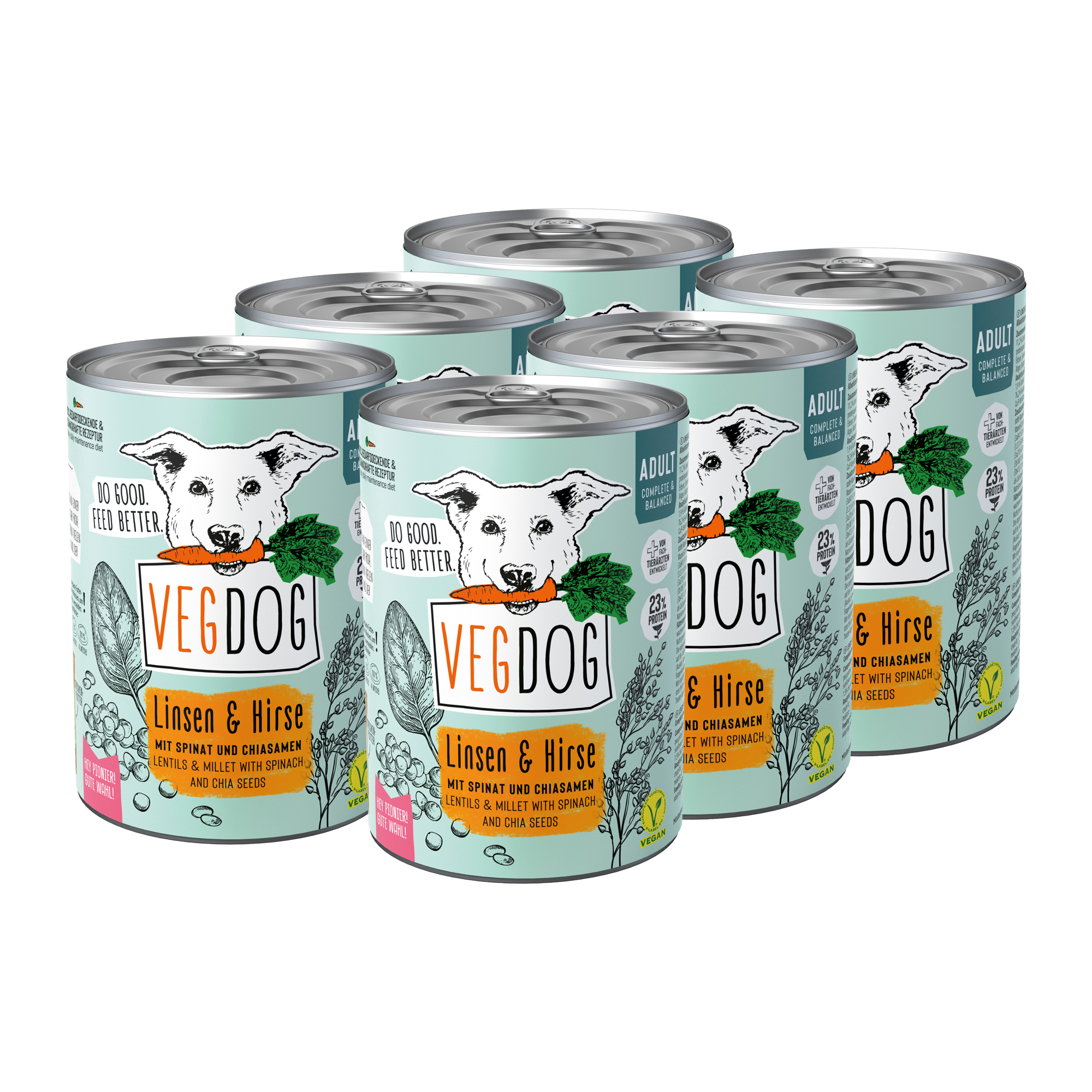 VegDog Adult No1 Hondenvoer - Blik
