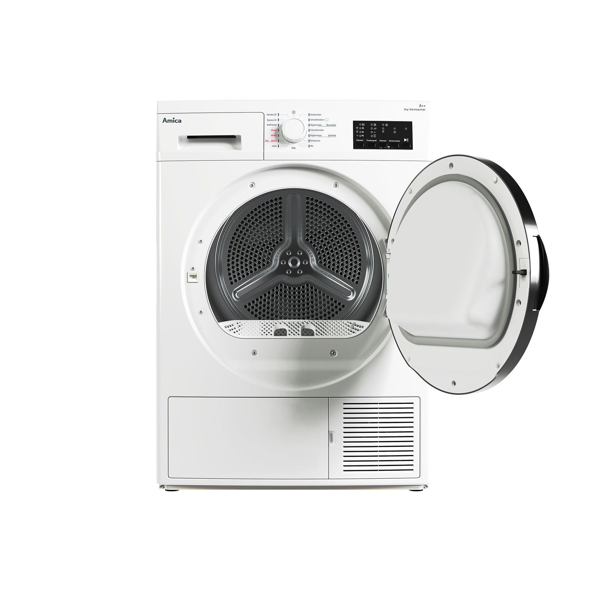 AMICA Wärmepumpentrockner WTP 488 031 - 8 kg - A++