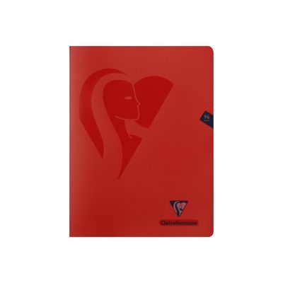 Clairefontaine Mimesys - Cahier polypro 24 x 32 cm - 96 pages - petits carreaux (5x5 mm) avec marge - disponible dans différentes couleurs
