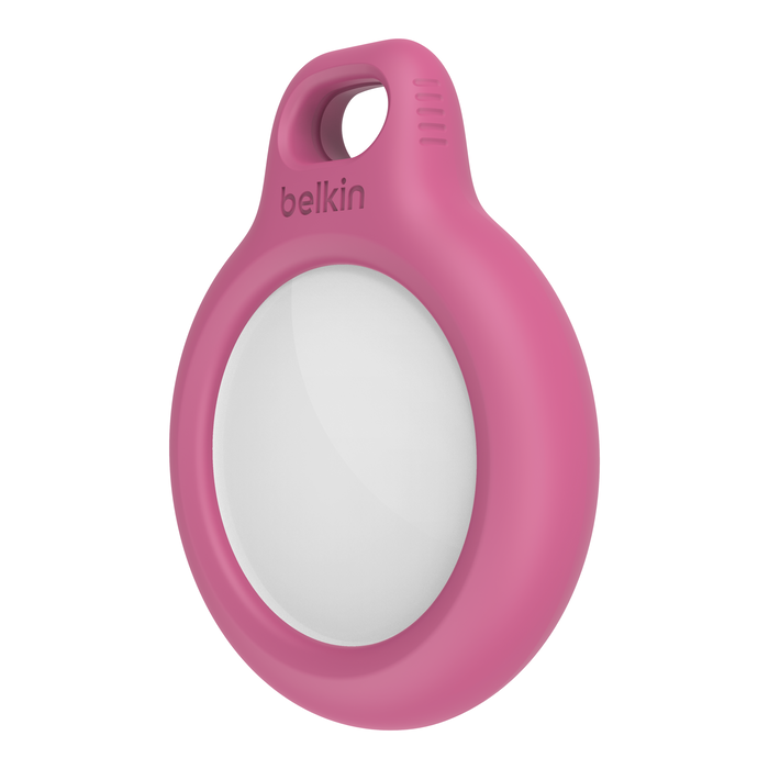 Apple AirTag Holder mit Schlaufe Anhänger Hardcase Hülle Schlüsselanhänger (F8W974BTPNK) - Rosa