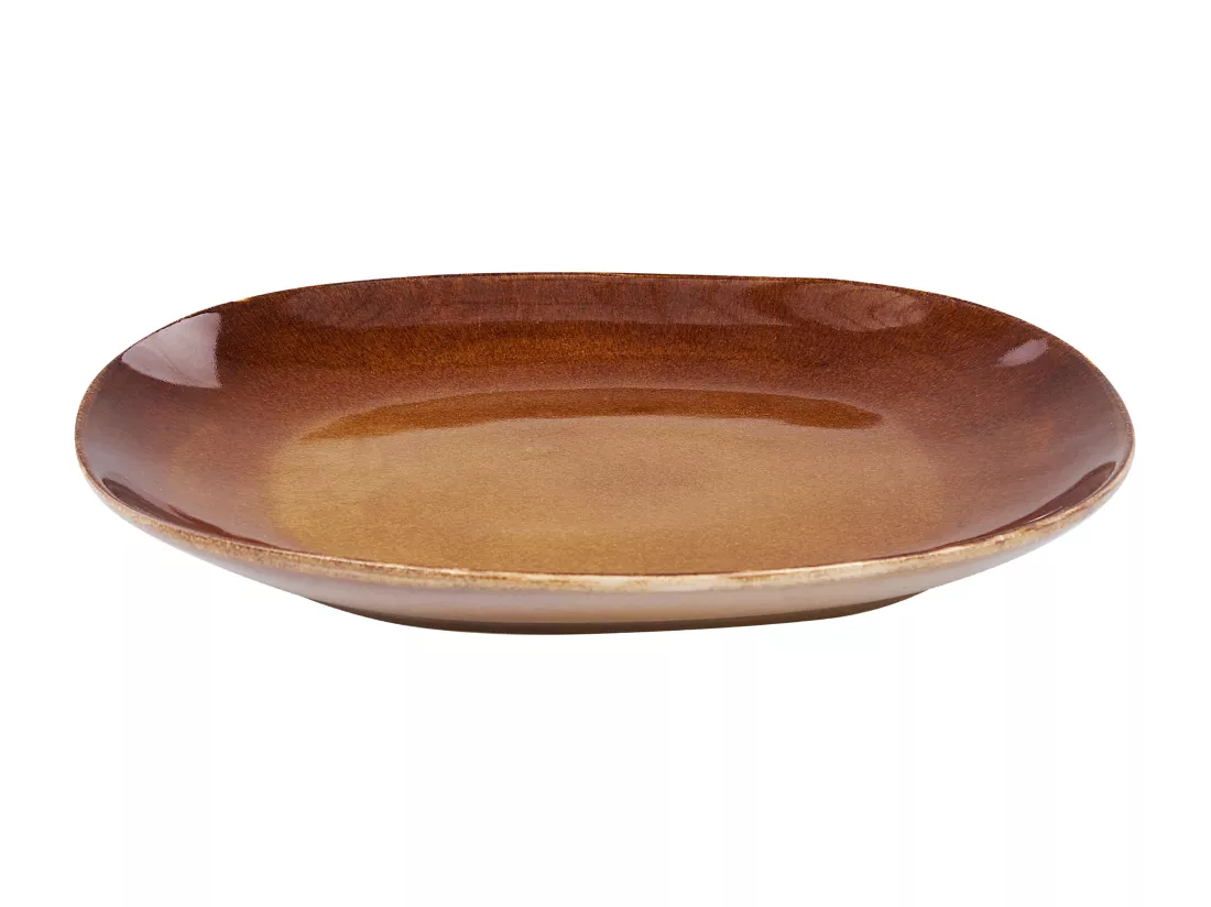 Set de 16 couverts de table TURMERIC Grès Marron doré