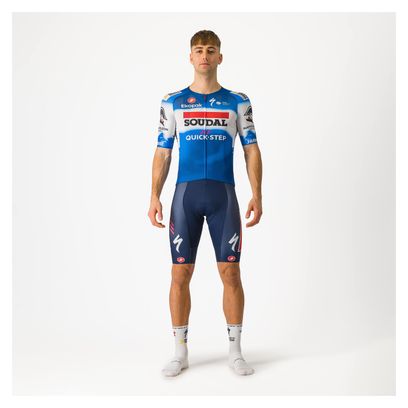 Maillot Manches Courtes Castelli Aero Race 7.0 Soudal Quick-Step 2024 Bleu