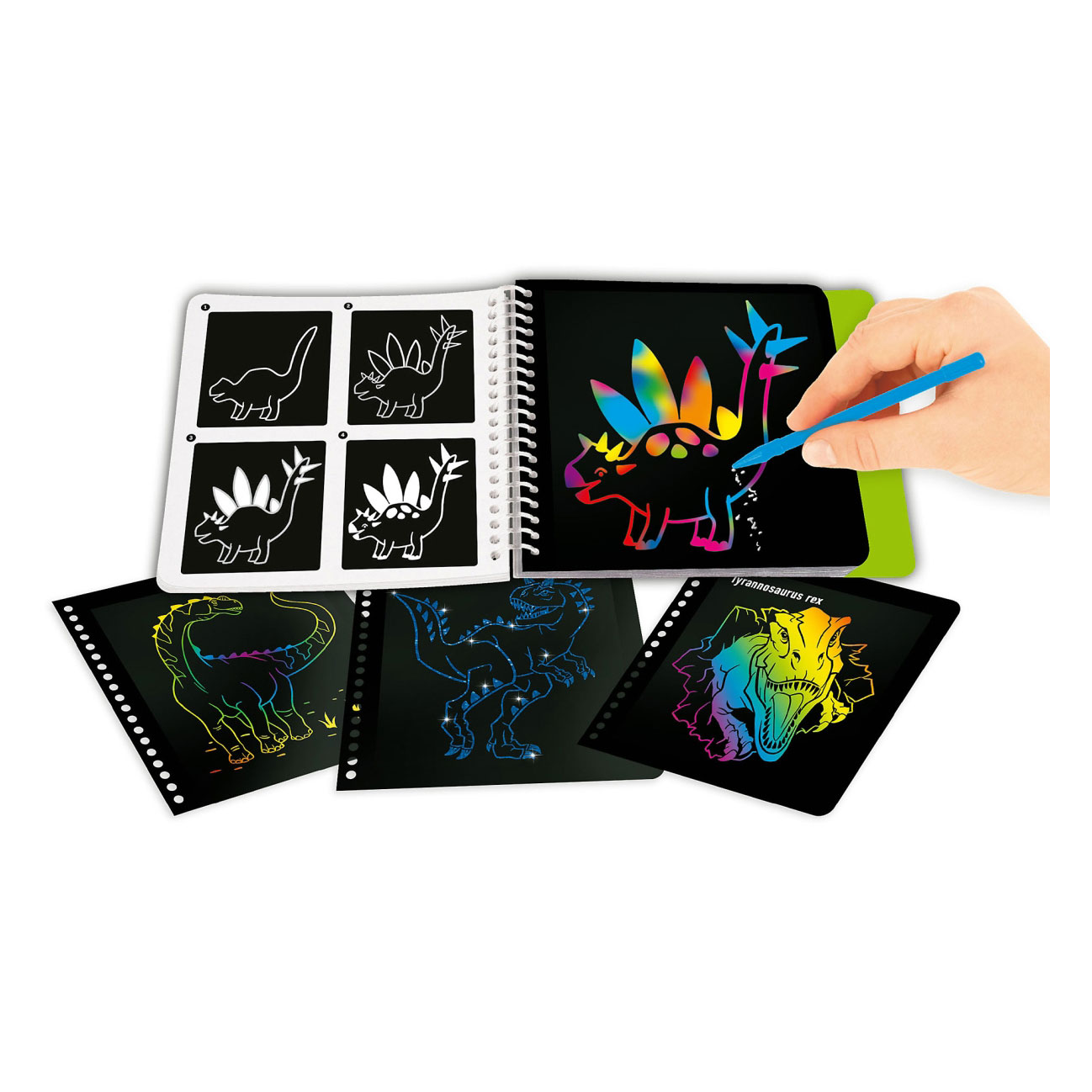 Dino World Mini Magic Scratchboek