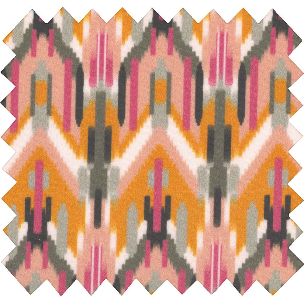 Tissu Enduit Au Mètre Ikat Ocre