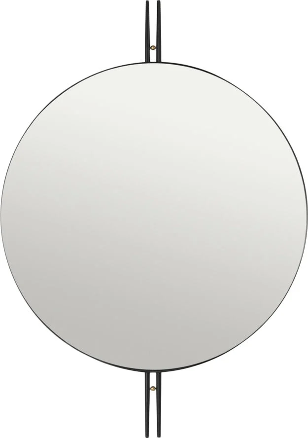Gubi IOI Wall Mirror, Round, Ø80 Sølv