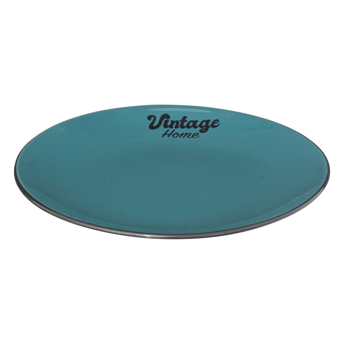 ASSIETTE A DESSERT BE VINTAGE EMERAUDE D.20CM