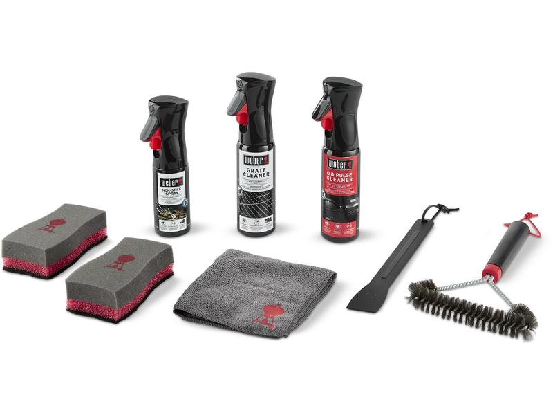 Weber Grillreiniger Set, für alle Q Modelle   Pulse Grills Reinigungs-Set, 8-teilig