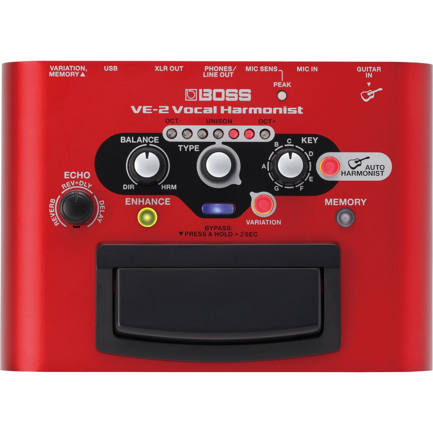 Boss VE-2 Vocal Harmonist effectpedaal voor zang