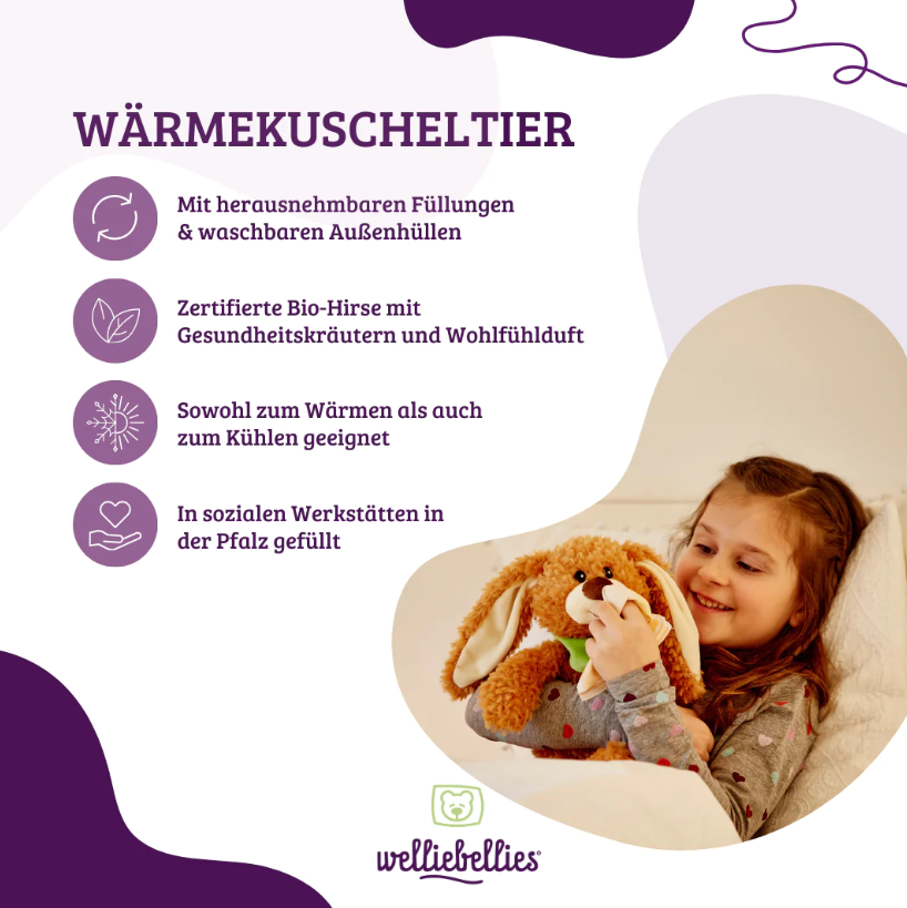 Wärme Kuscheltier Hirse Kissen Kuscheliges Baby Plüschtier mit Lavendel Duft (11153480) - Löwe