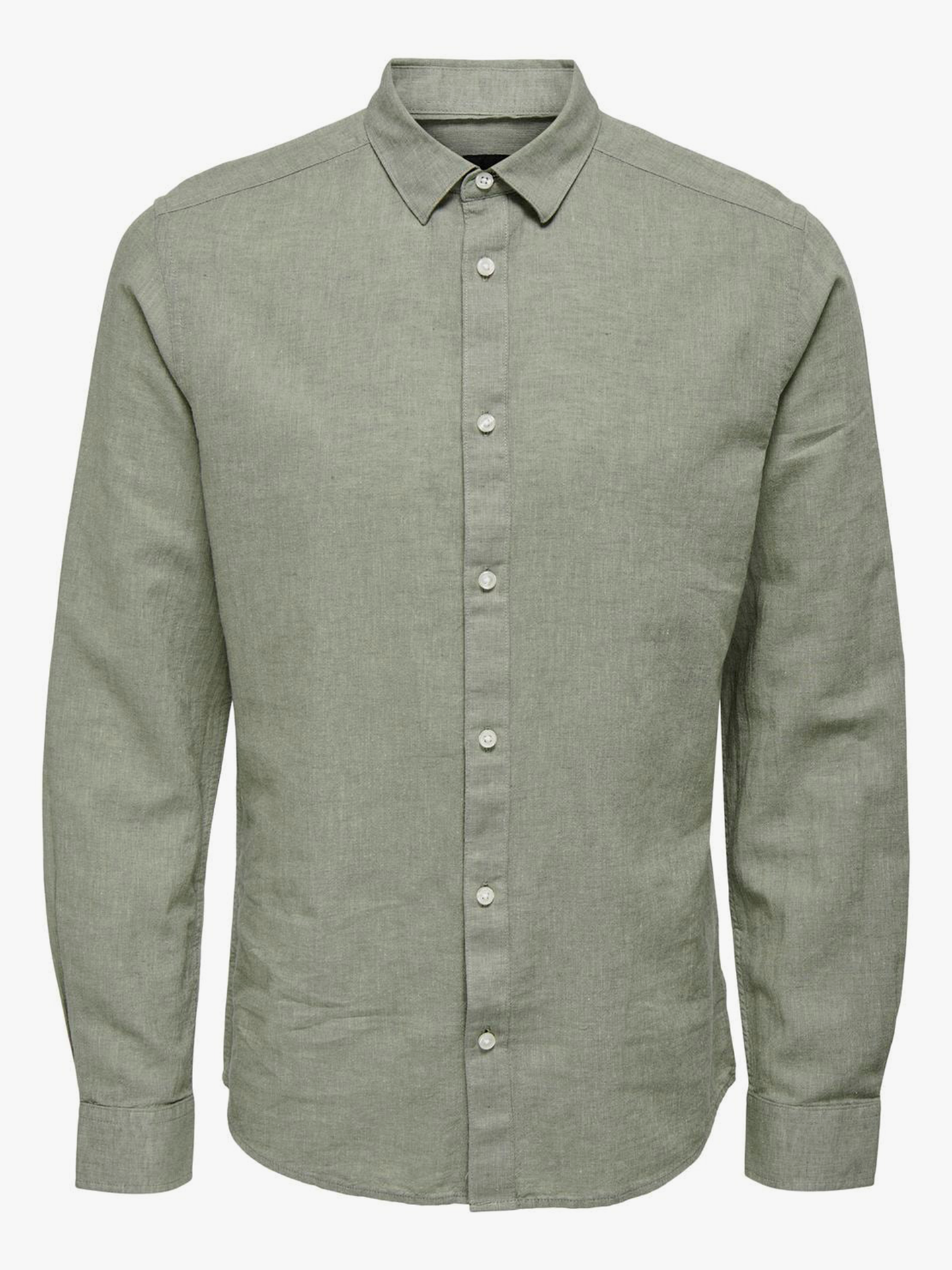 Caiden Long Sleeve Solid Linen Shirt