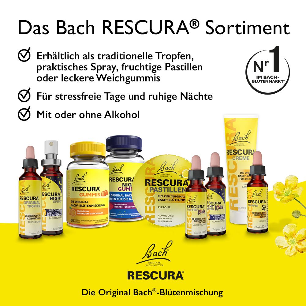 Bach® RESCURA™ Tropfen Kids alkoholfrei + Bach® RESCURA® NIGHT Kids