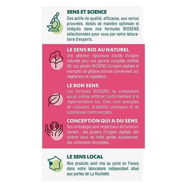 Biosens Stop Hunger Orgânico 45 cápsulas vegetais