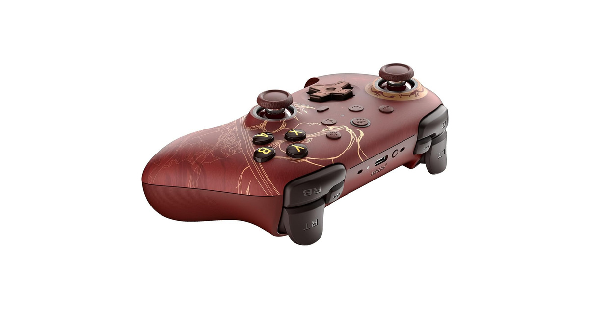 8BitDoUltimate 2 Wireless Controller - WUCHANG: Fallen Feathers  (Donkerrood, 2.4 GHz / Bluetooth, USB, Pc)