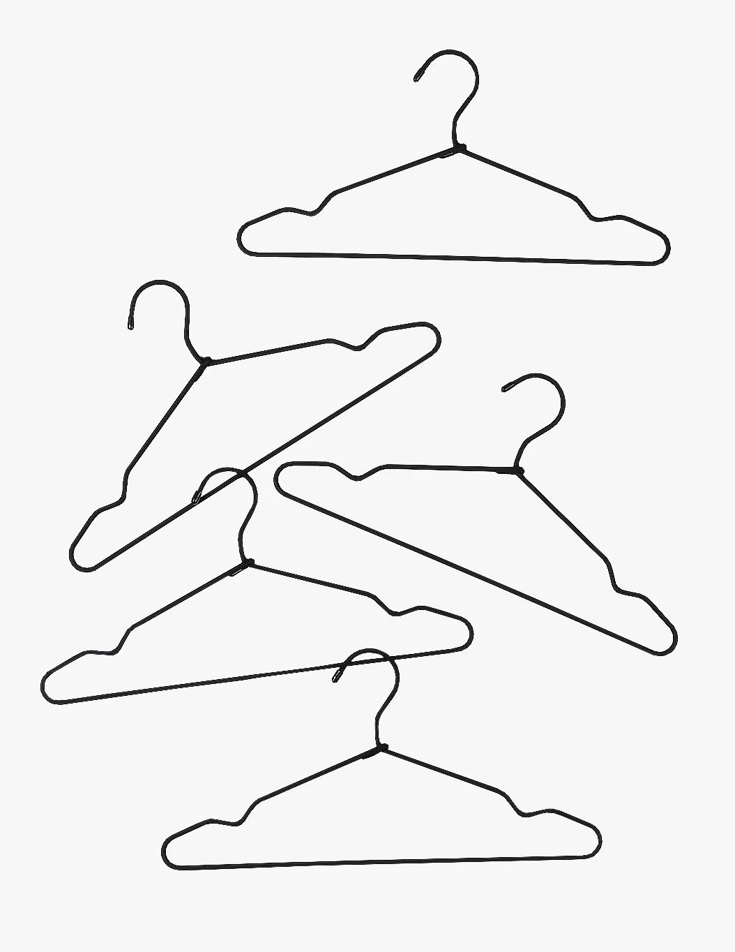 Kleshenger svart - 40x20 cm