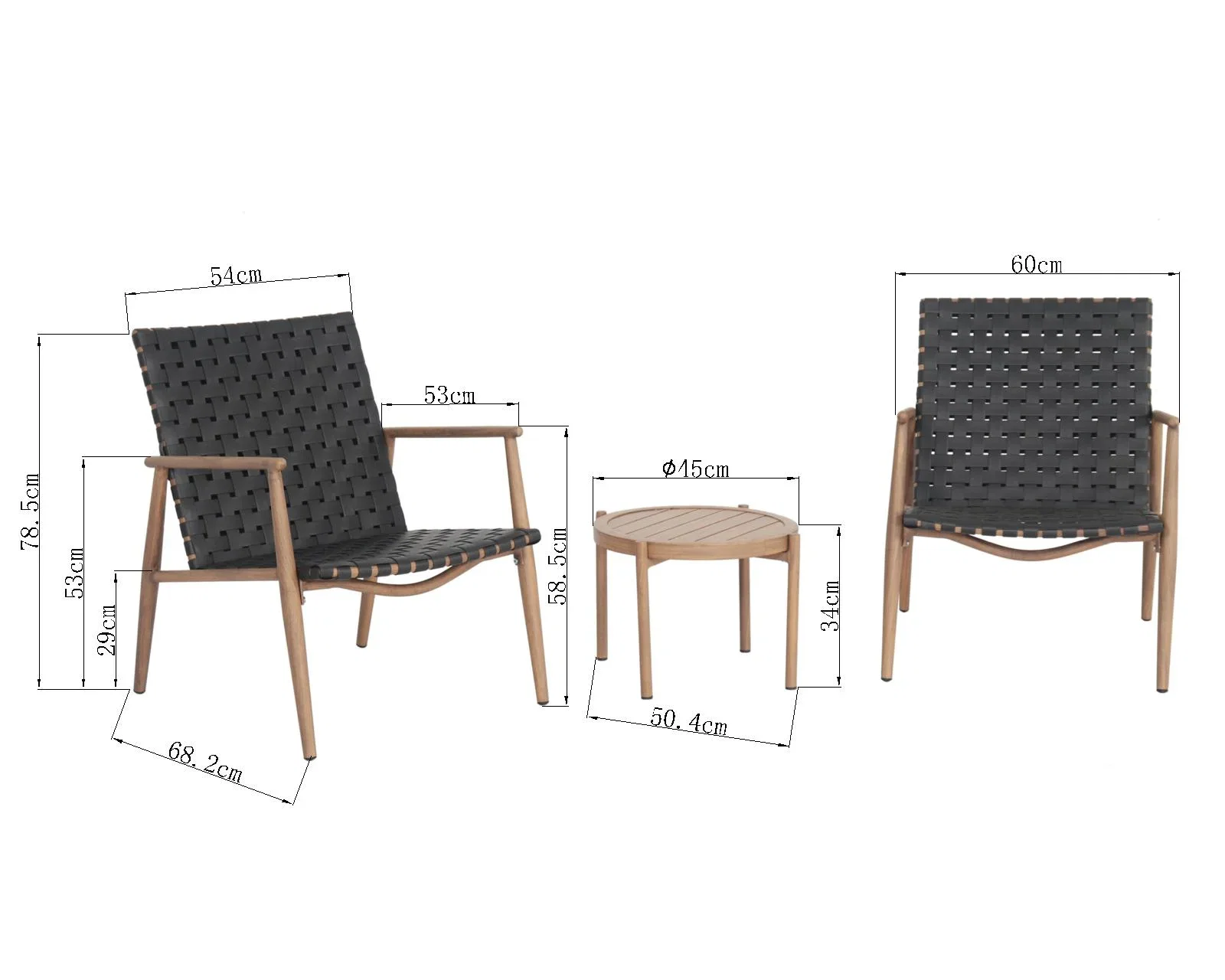 Kafésett Kalmar 2 sitteplasser