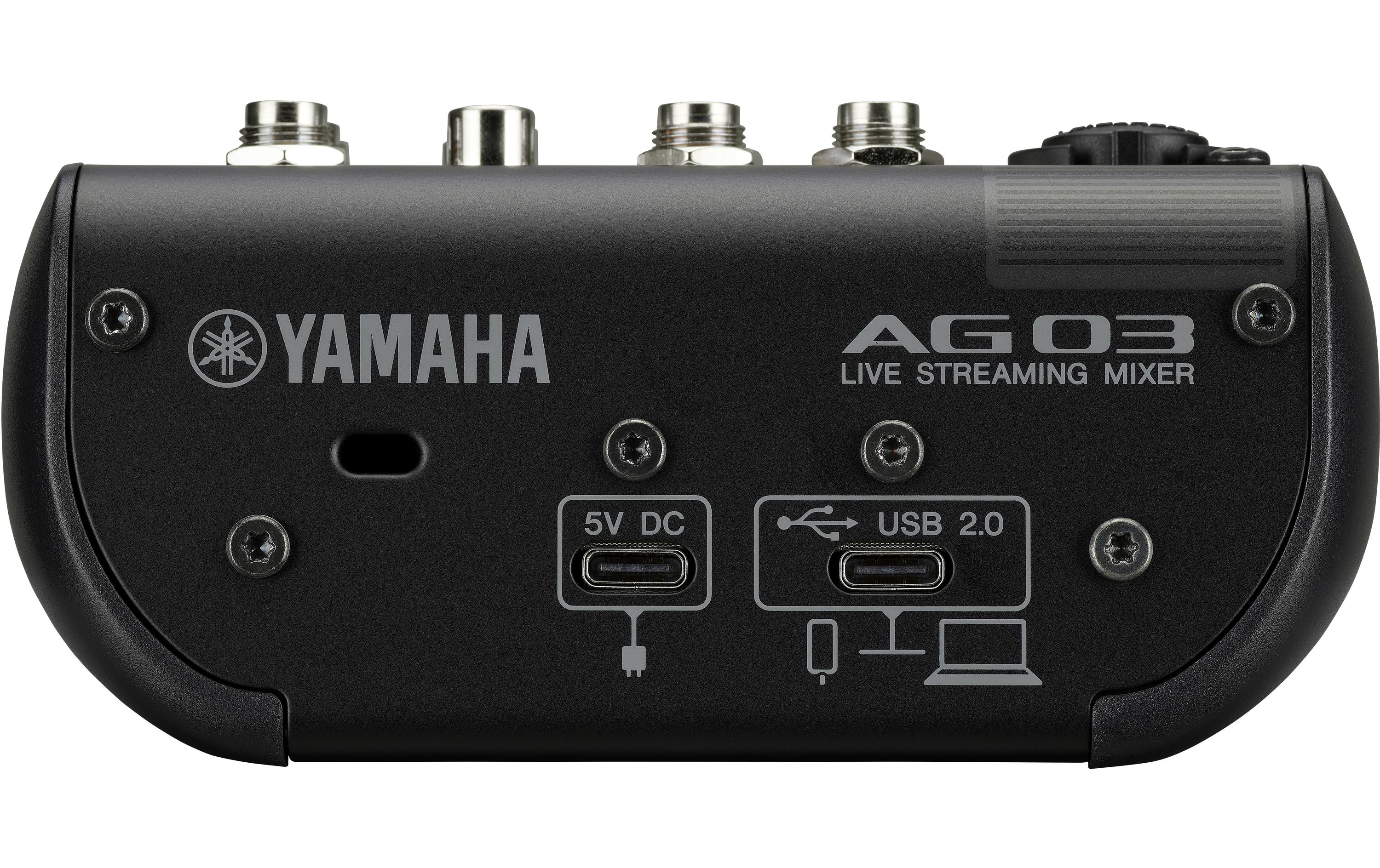 Mischpult AG03 MK2 – Schwarz<br>3-Kanal-Live-Streaming Mischpult mit USB-Audio-Interface