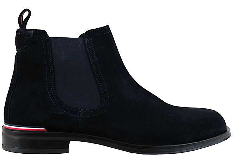 TOMMY HILFIGER CORE RWB HILFIGER SUEDE CHELSEA STØVLE