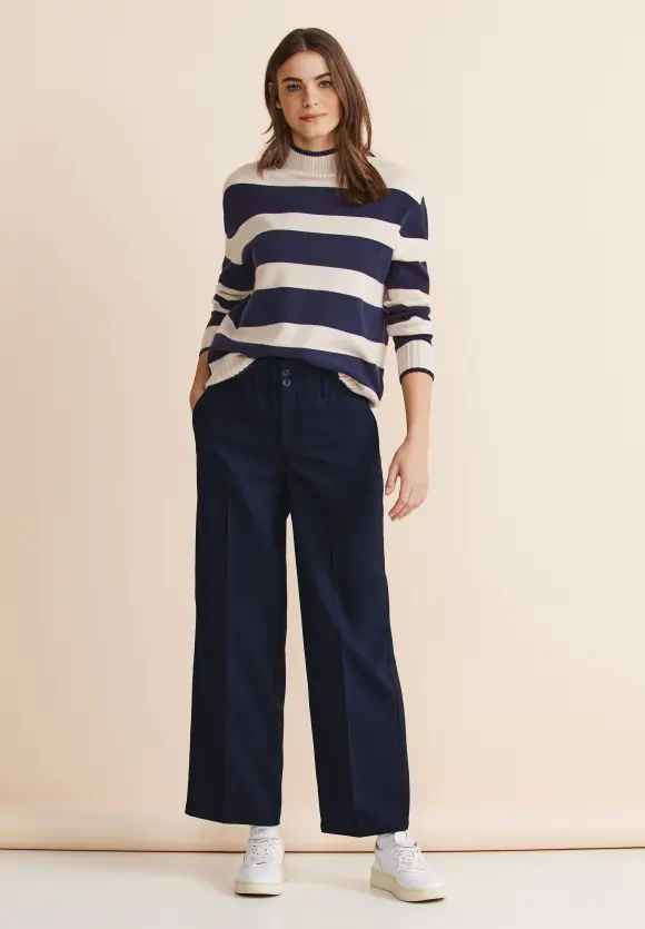 Loose Fit Twill Hose - deep blue