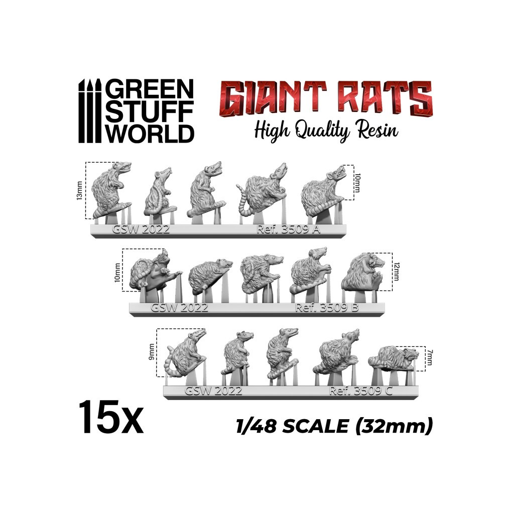Giant Rats Resin Set