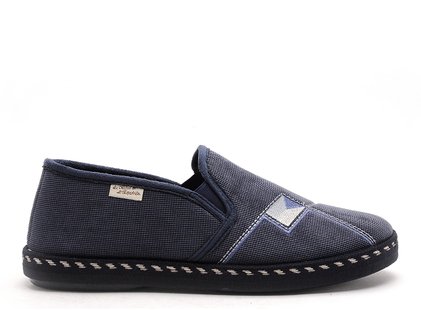 La maison de l espadrille chaussons homme 6861 5 bleu
