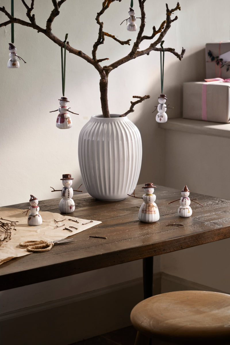 Kähler  Hammershøi Christmas Snedreng, hvid - H9 cm.
