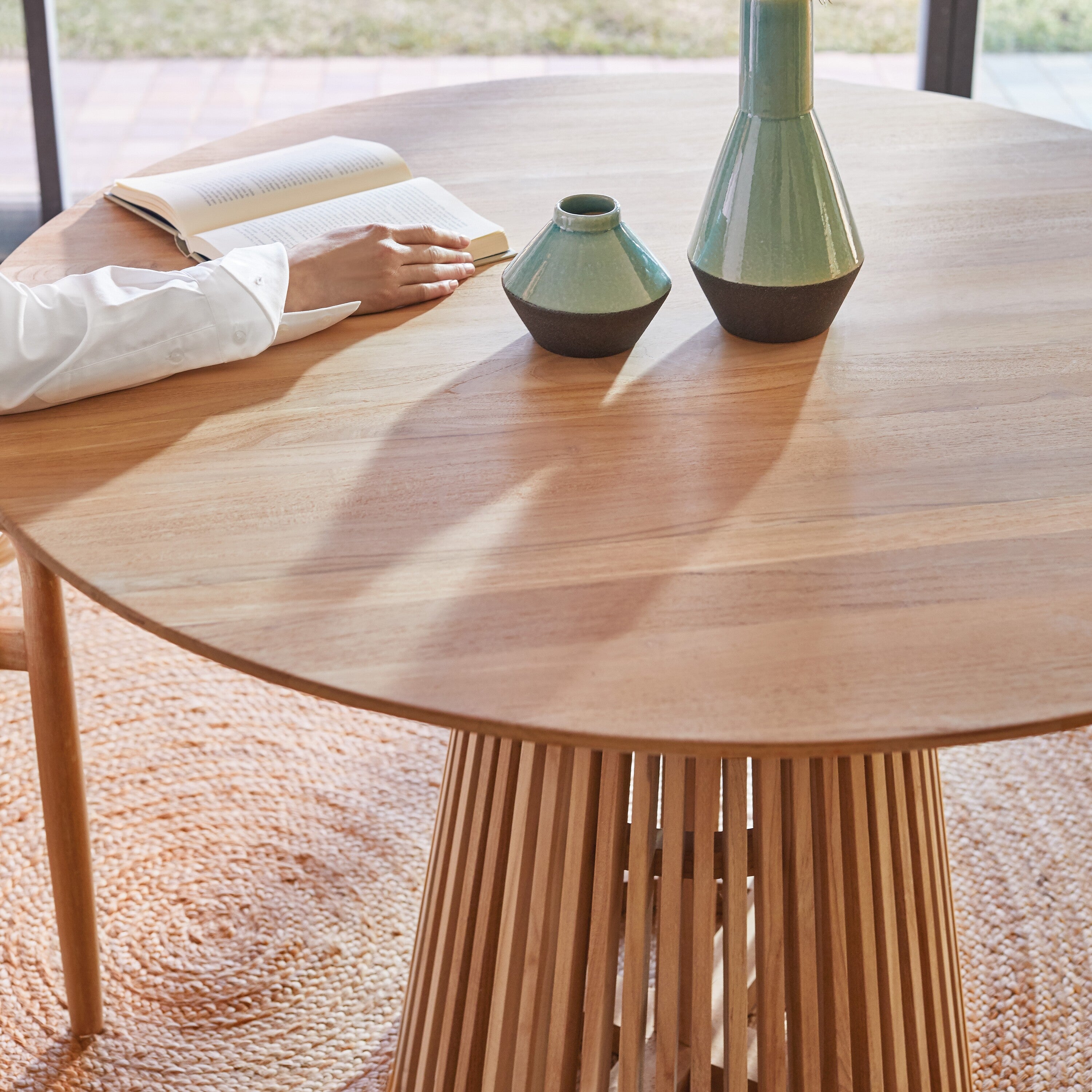Kave Home Jeanette Eettafel - Ã 120 cm - Naturel