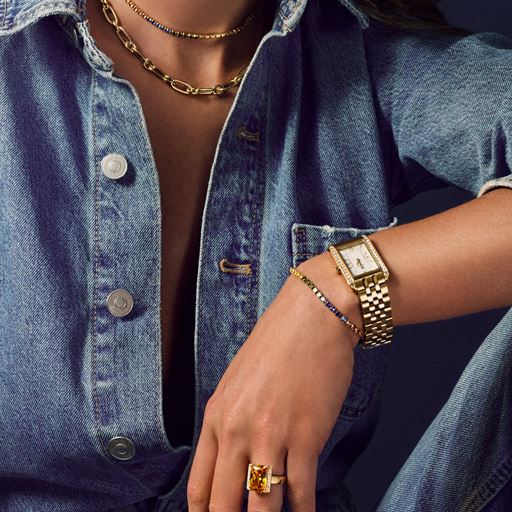 Sif Jakobs Jewellery Ellera Grande Armbånd, Guld/Multi, 19 cm