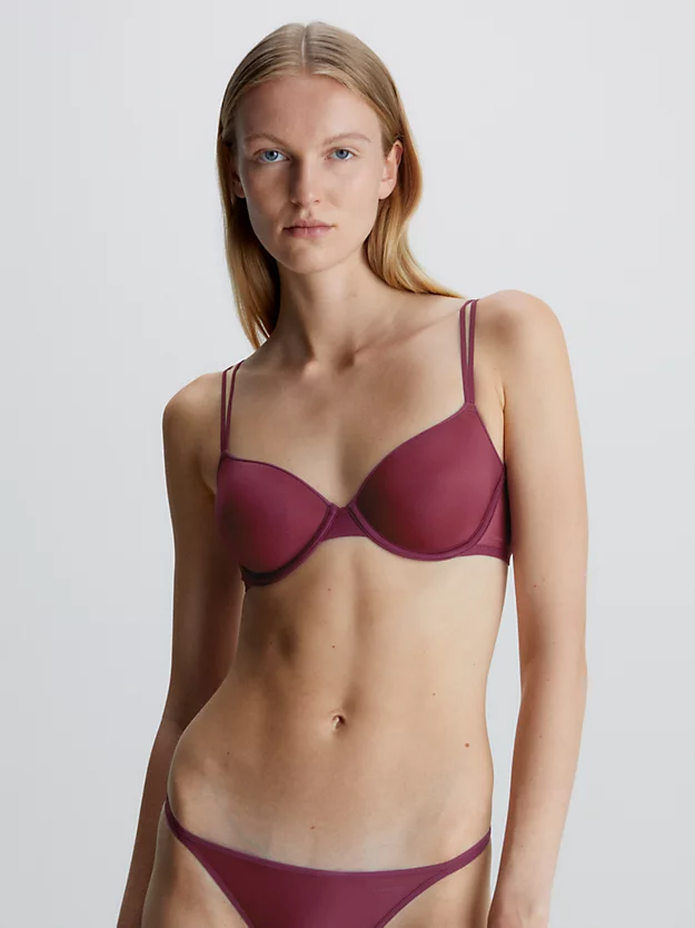 Sutiã camiseta - Marquisette transparente