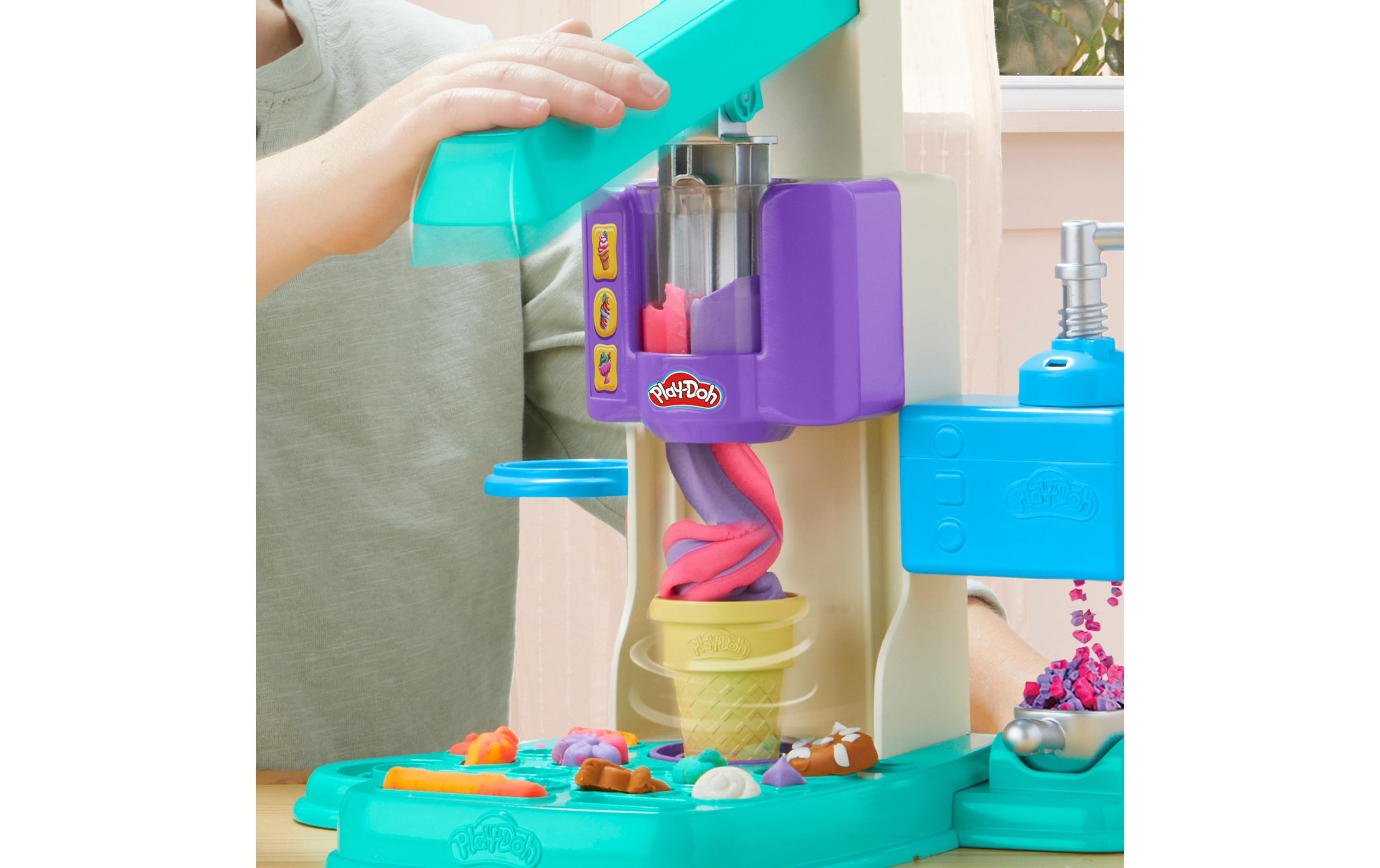 Knetspielzeug Regenbogen-EismaschineFarbenfrohes Eismaschinen-Spielset