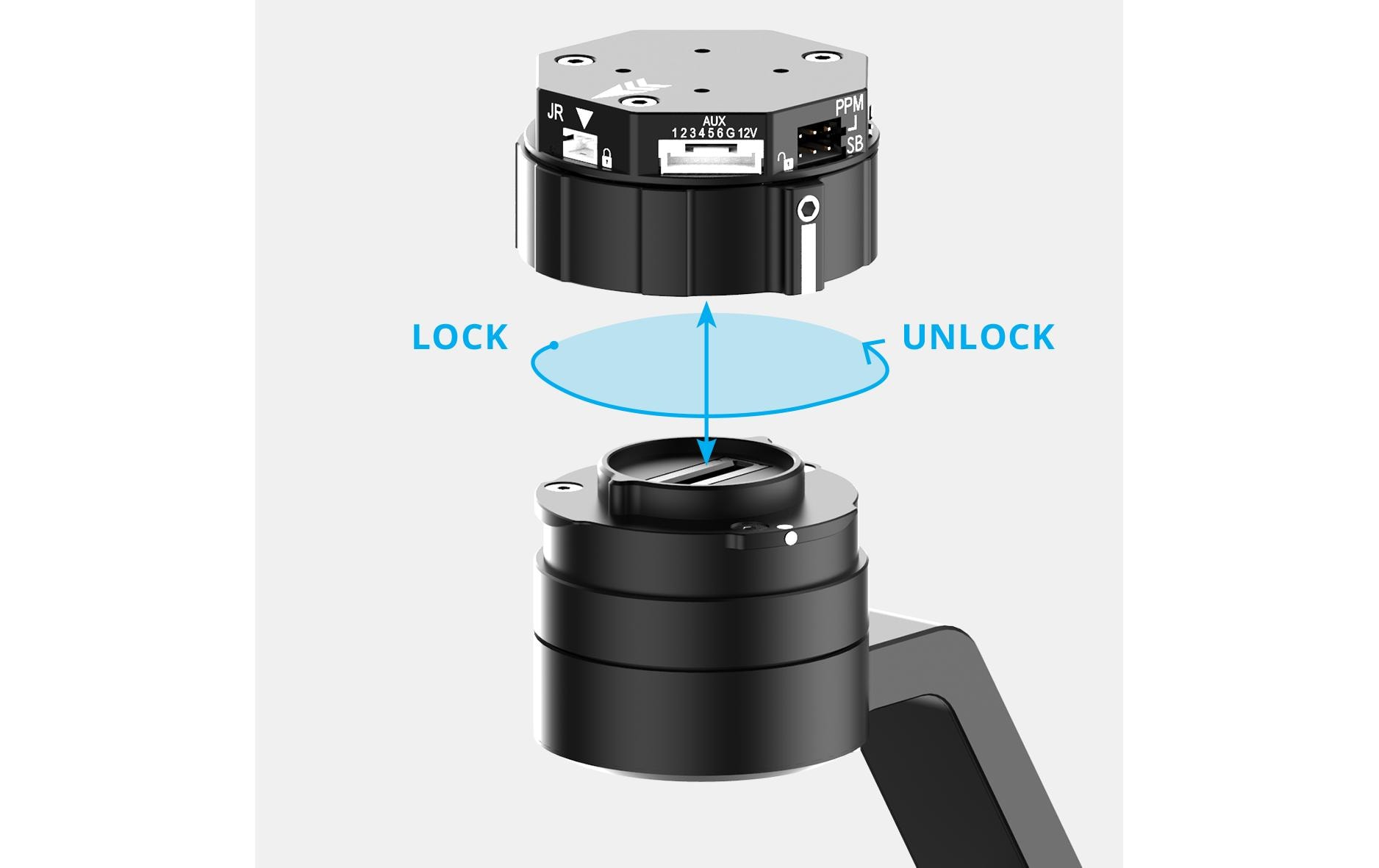 Gimbal Pixy F für FLIR Duo Pro R<br>Kompakter 3-Achs Kameragimbal für Multikopter