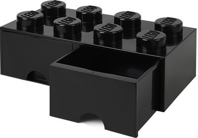 LEGO Oppbevaringsboks med Skuff 8, Svart