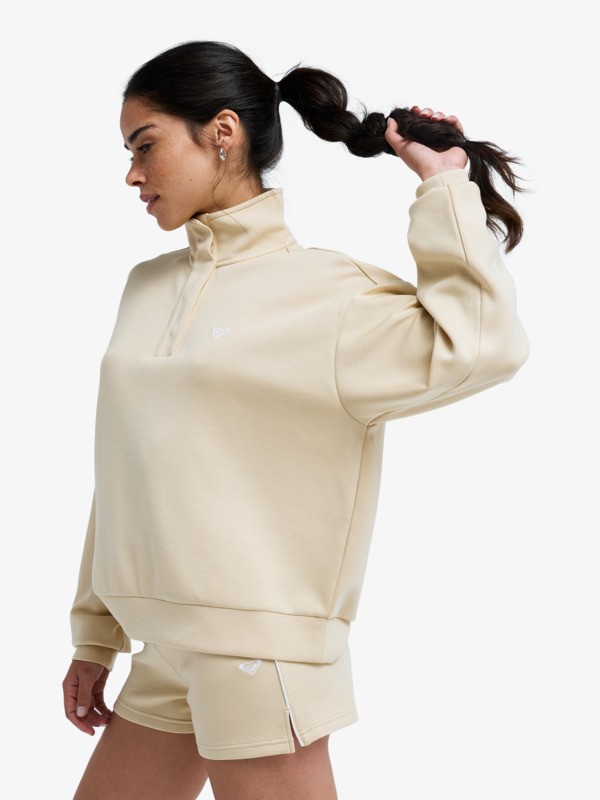 Rise & Vibe Sweet Polaire de sport Beige Femme