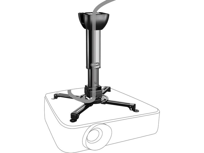 Celexon Deckenhalterung MultiCel 4060 Pro Schwarz Beamer Deckenhalterung universal