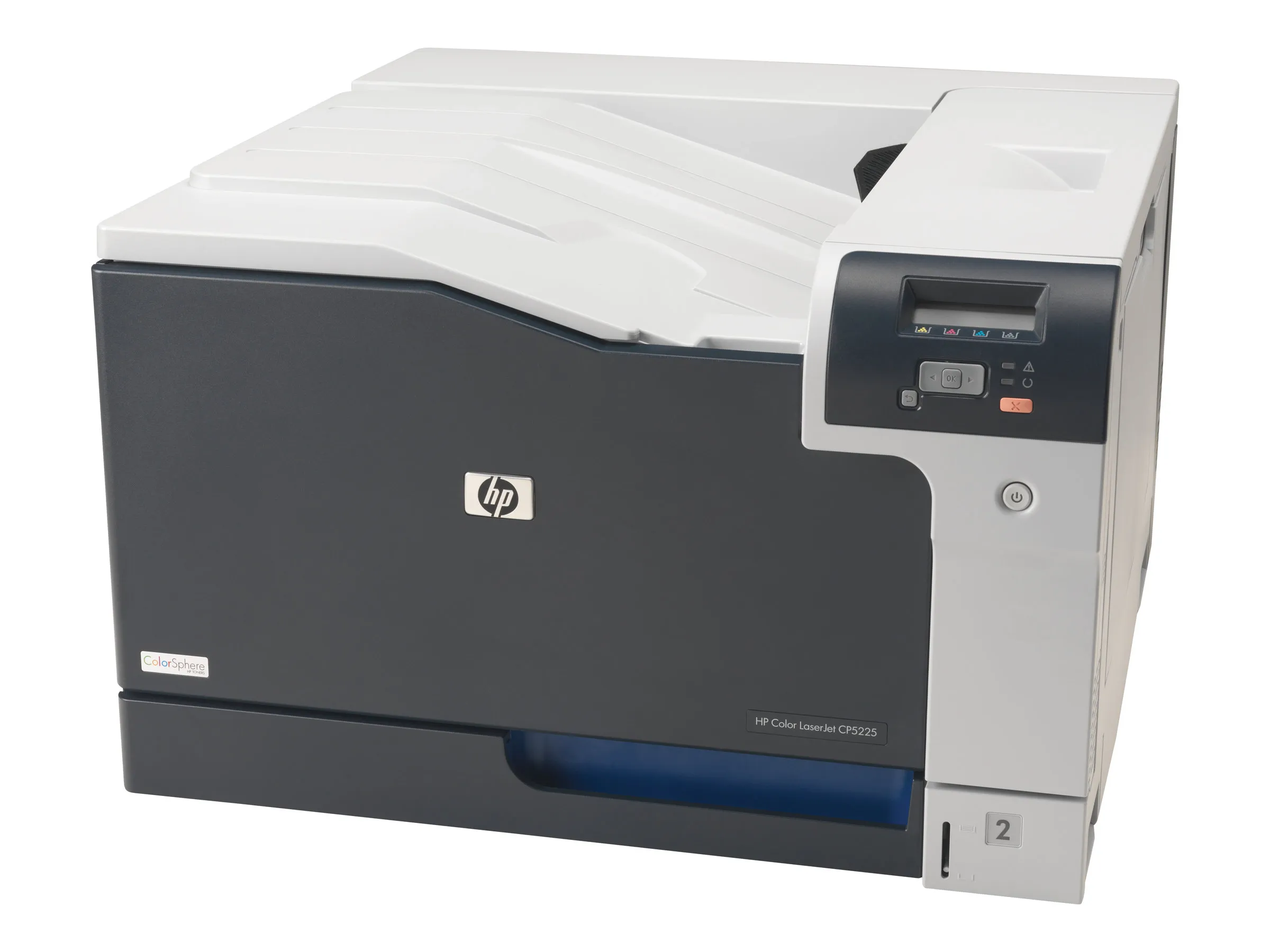 HP Color LaserJet Professional CP5225dn - Printer - farve - Duplex - laser - A3 - 600 dpi - op til 20 spm (mono) / op til 20 spm (farve) - kapacitet: 350 ark - USB, LAN