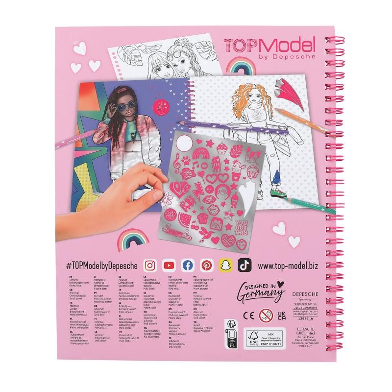TOPModel Malebog m/pailletter ( 0412977 )