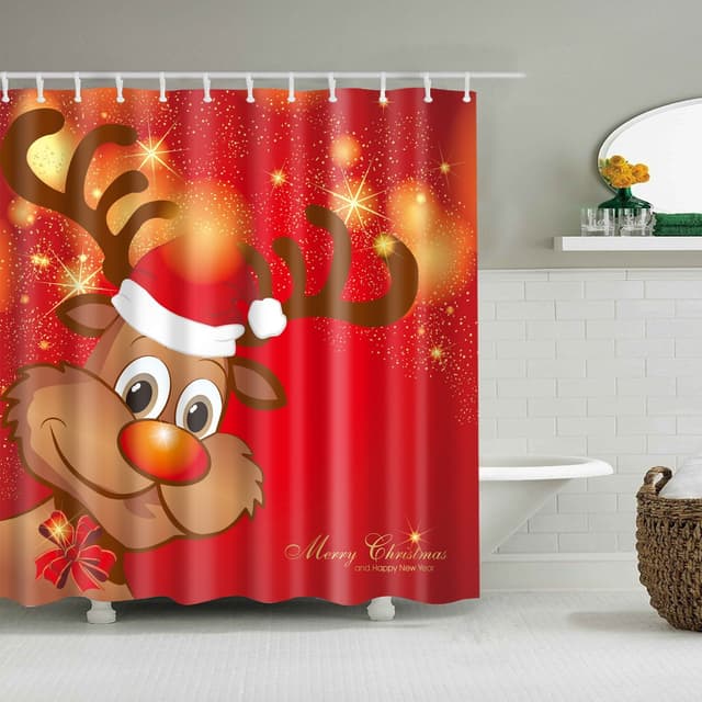 Badeforhæng Juleboligindretning