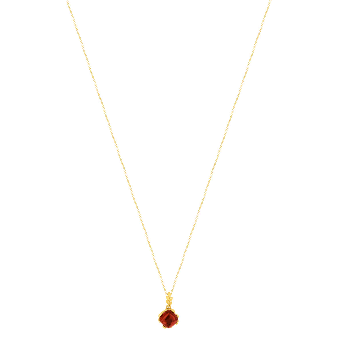 Collier or 375 jaune grenat 48cm