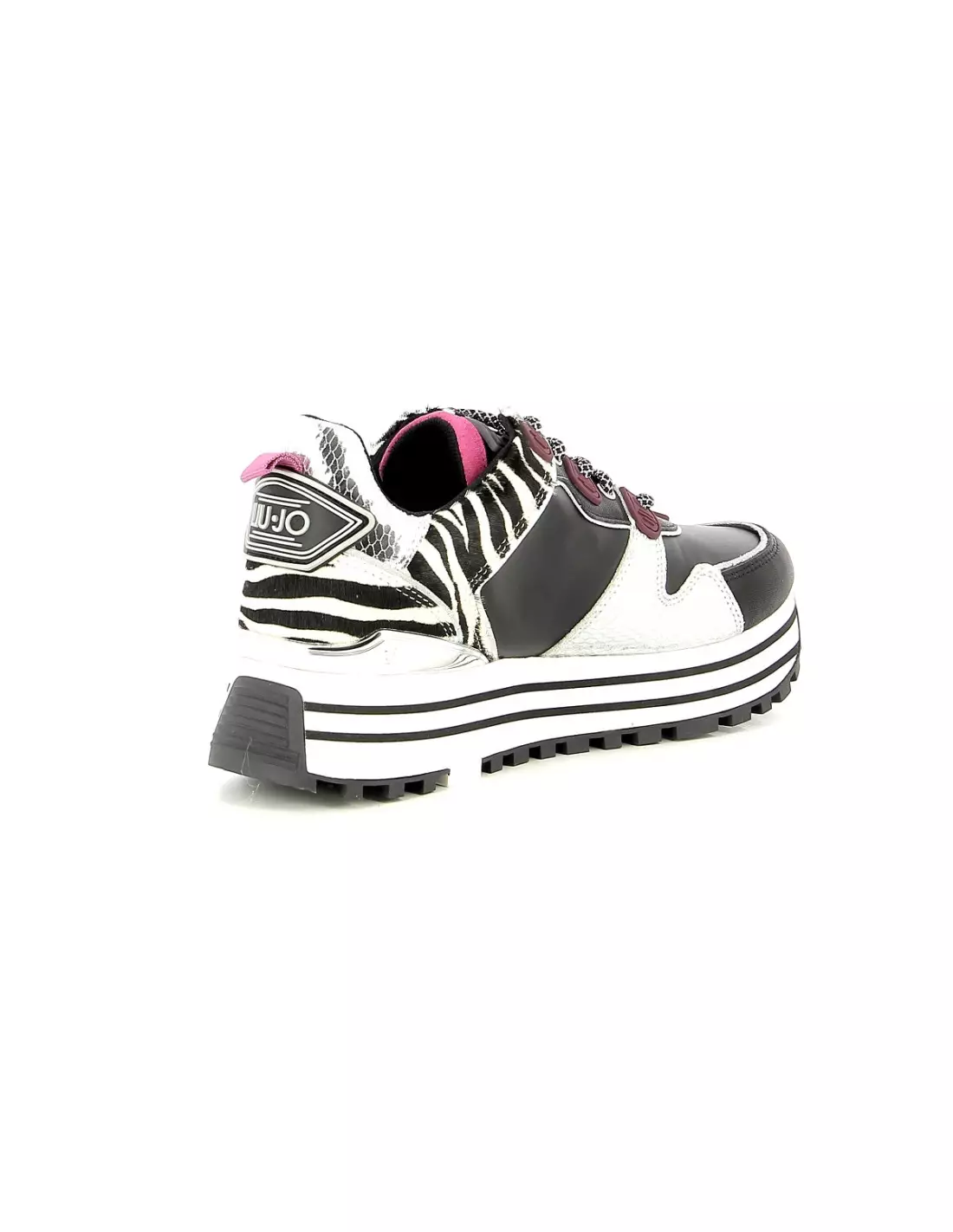 LIU JO MAXI WONDER - Baskets Noirargentzebre
