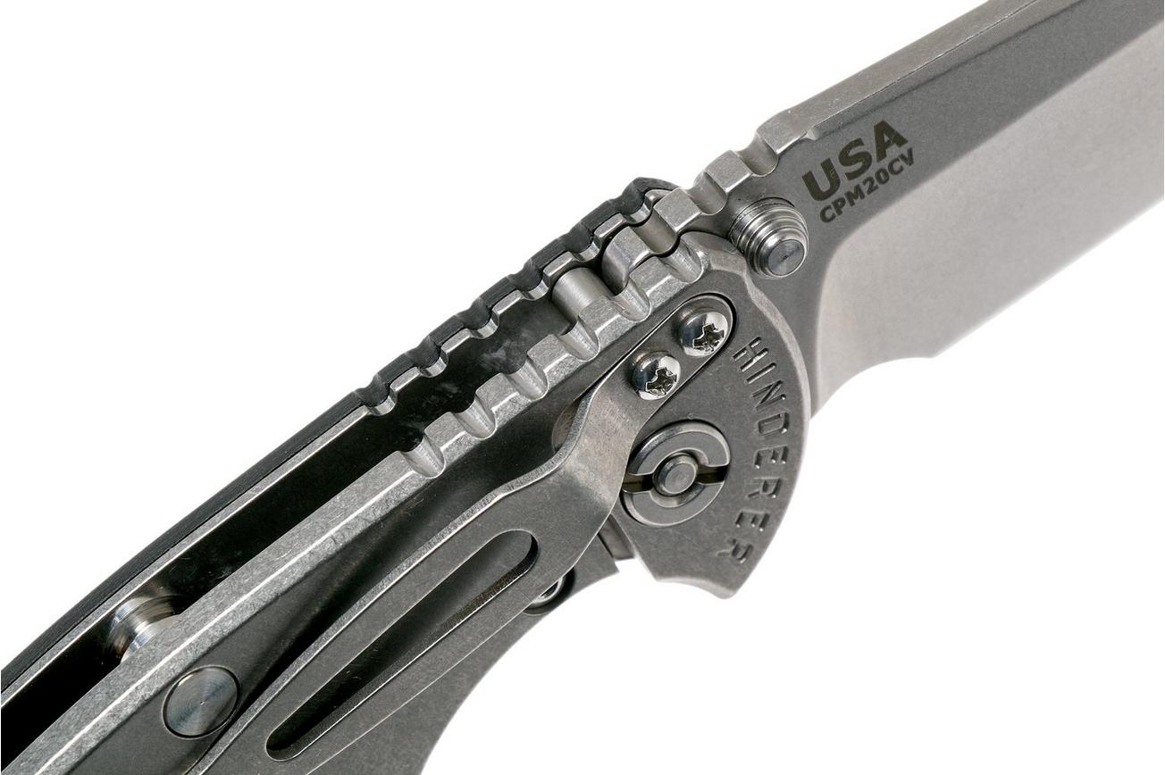 Rick Hinderer XM18 3,5” Non-Flipper Spearpoint, Black G10, 20CV, zakmes