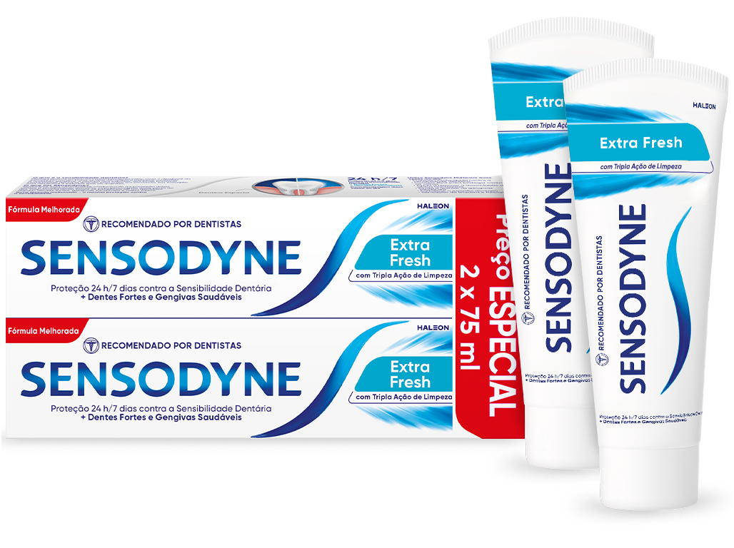 PASTA DE DENTES EXTRA FRESH SENSODYNE 2X75ML