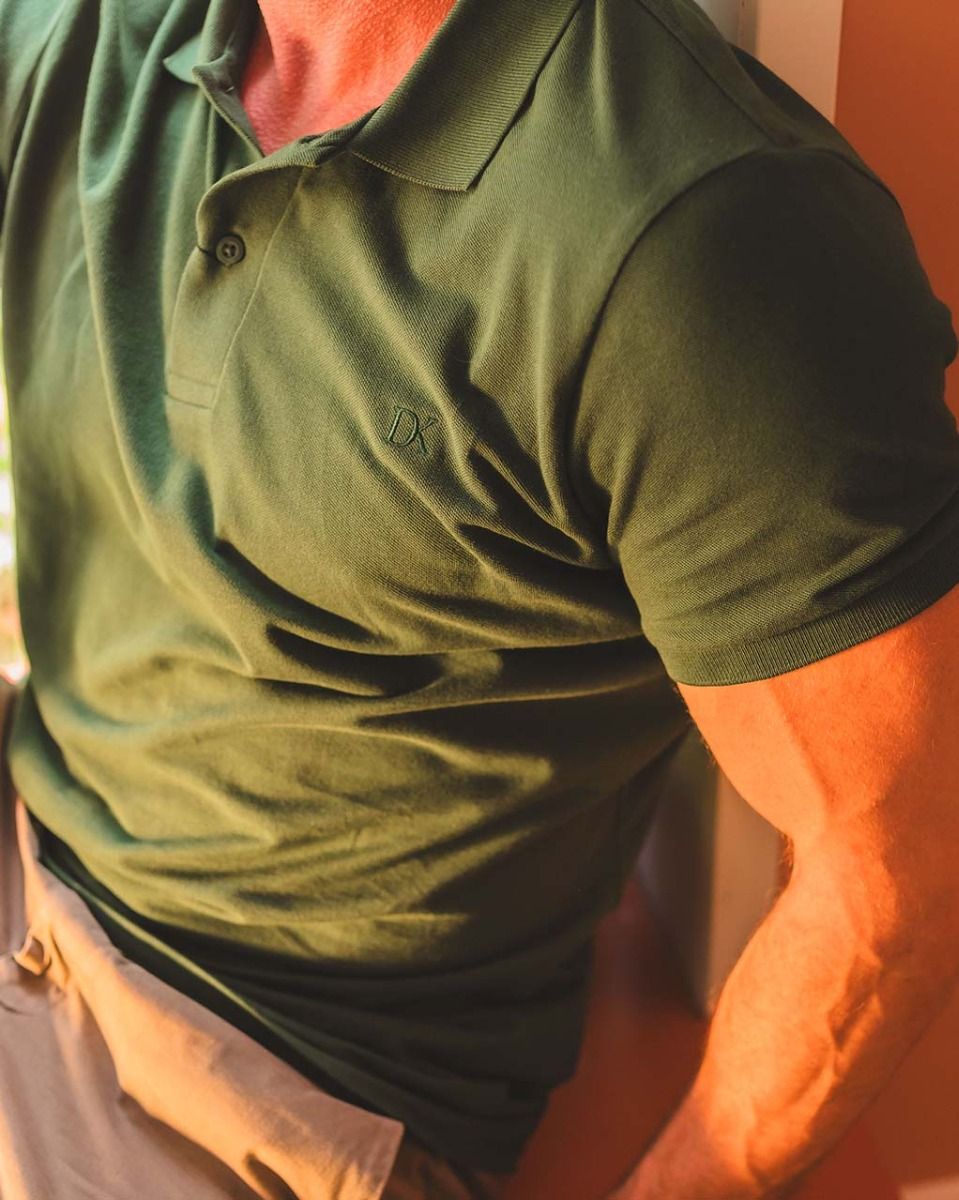 Daniel Kenneth Bobby Donkergroen Heren Poloshirt