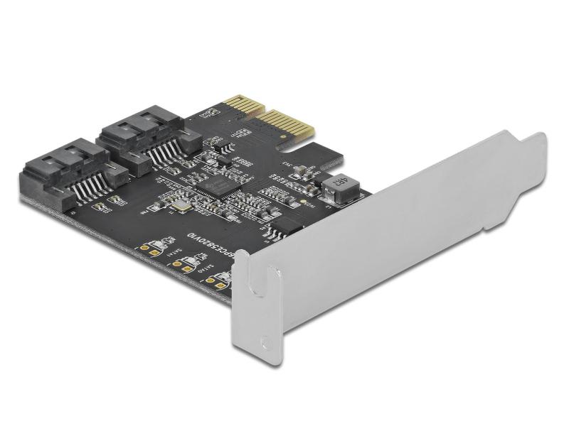Delock Host Bus Adapter 2 Port SATA PCIe  Karte Delock 2 Port SATA PCI Express Karte – Low Profile Formfaktor