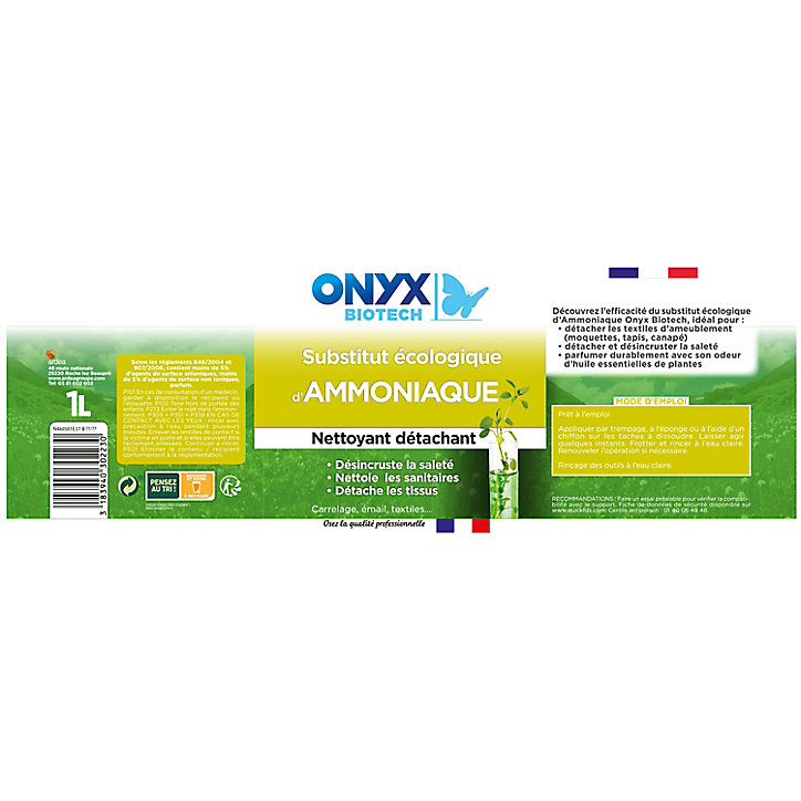 Substitut écologique d'ammoniaque Onyx 1L