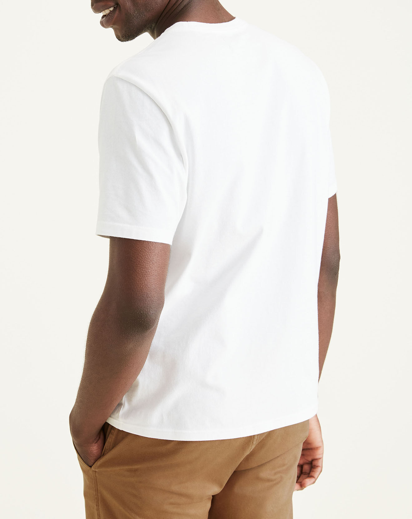 Dockers T-Shirt 100% Coton Bio  Logo blanc