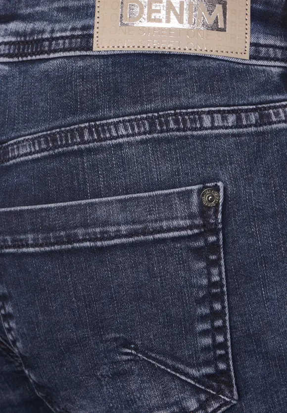 Casual Fit Jeans - indigo lilac overdyed