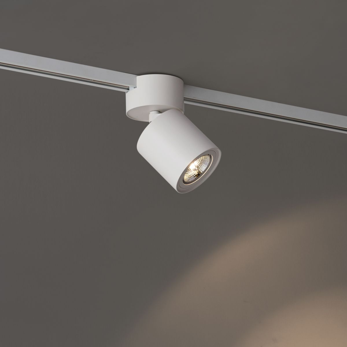 Moderne spot wit voor railsysteem 1-fase GU10 70mm - Iconic Roto