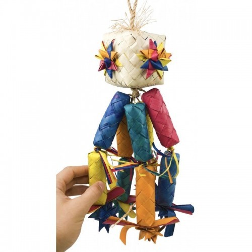Brinquedo de papagaio grande em formato de foguete, várias cores.