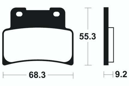 Plaquettes de freins Tecnium Performance métal fritté - MF344