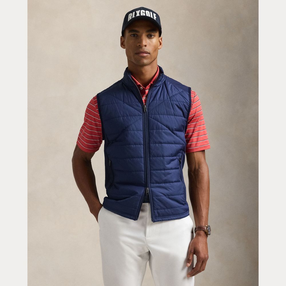 RLX Hybrid Full Zip Vest Navy